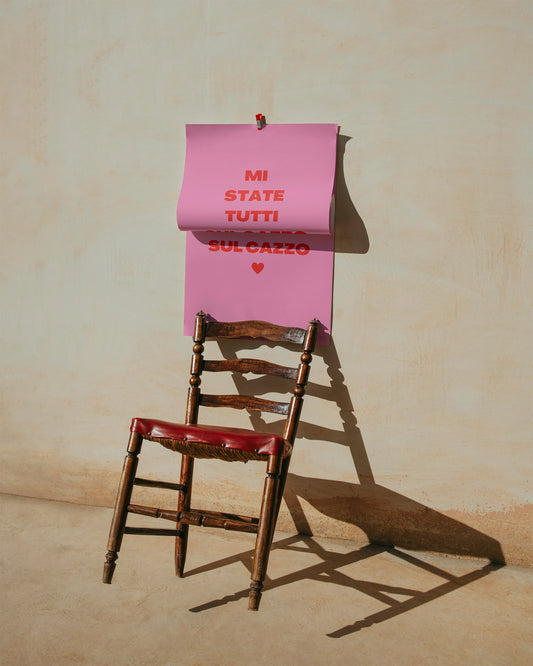 "Mi state tutti a sul cazzo" - Poster